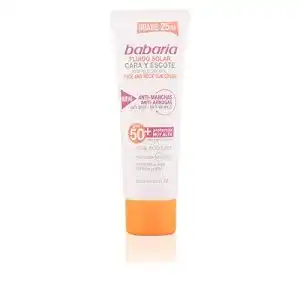 Babaria Sonnencreme Rosa Mosqueta Antifleckensonnencreme für Gesicht und Nacken LSF 50
