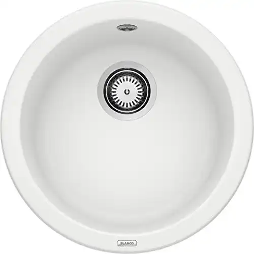 Blanco Rondo Granitspüle aus Silgranit in Weiß für 45 cm Unterschränke
