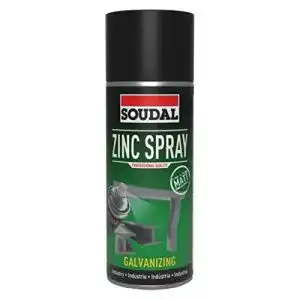 Zinkfarbe Soudal Zinkspray schnelltrocknend Rostschutz für Metalle