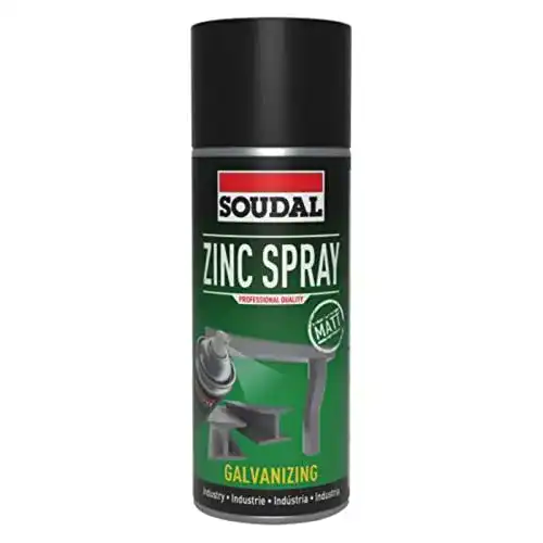 Zinkfarbe Soudal Zinkspray schnelltrocknend Rostschutz für Metalle