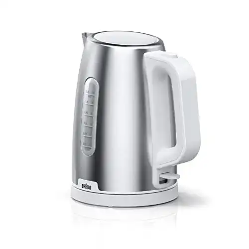 Braun PurShine Wasserkocher WK1500 WH mit 360° Basis und 1,7 L Füllmenge