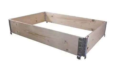 Palettenrahmen Bigdean Faltbares Hochbeet 120 x 80 cm