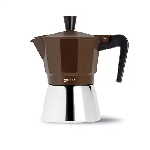 Giannini Espressokocher NINA Induktion für 6 Tassen aus Aluminium