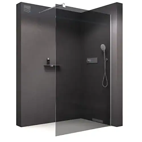 Glas Duschwand Bernstein Duschabtrennung 900mm aus ESG Glas
