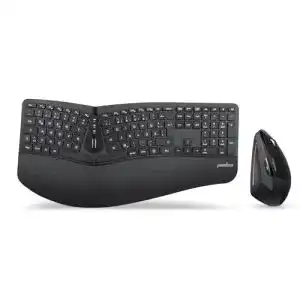 Ergonomische kabellose Tastatur Perixx Periduo-605 mit vertikaler Maus