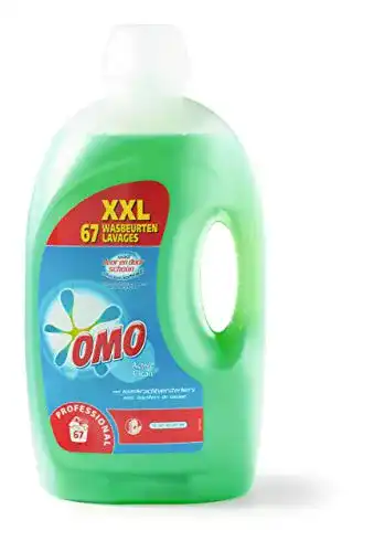 Omo Professional Waschmittel aktiv sauber weiß 5 Liter Flasche
