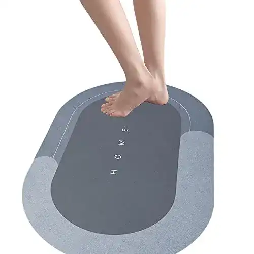 Badematten Shengou Superabsorbierende Badematte für Badezimmer
