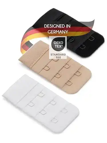 BH-Verlängerungen Herzmutter – OekoTex 100 – 2er/3er Haken
