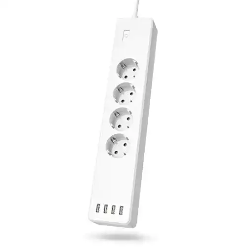 Smarte WLAN Steckdosenleiste Hama 4-fach mit USB und Überlastschutz