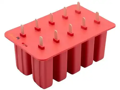 Eis am Stiel Formen Zollner24 – 10 Silikonformen mit Holzstielen