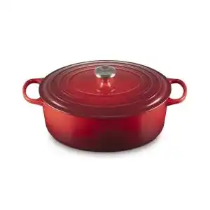 Le Creuset Signature Gusseisen-Bräter mit Deckel, Ø 33 cm