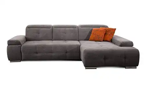 Ecksofa Cavadore Schlafsofa Mistrel mit Longchair XL rechts