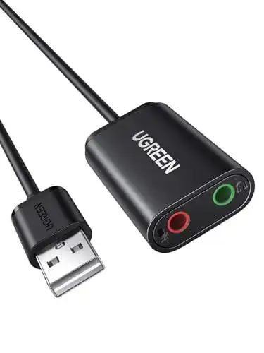 UGREEN Externe USB-Soundkarte für Computer und Konsolen