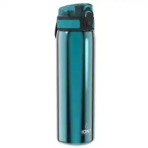 Ion8 Trinkflasche aus Edelstahl, 600 ml, nicht isoliert, auslaufsicher