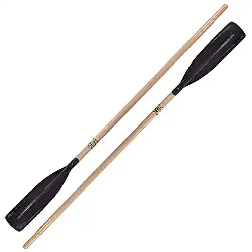 Holzruder John Paddle Set mit Kompositblatt und Dollen