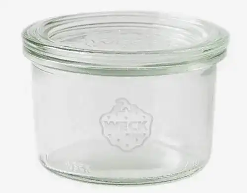 Marmeladenglas Weck 12 Einkochgläser 200ml Sturzform RR80