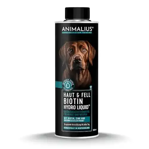 Biotin für Hunde Animalius Haut- und Fellpflege Liquid 500 ml