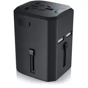 Reiseadapter CSL-Computer mit USB Ladegerät für internationales Reisen