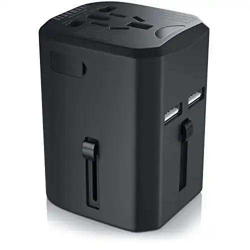 Reiseadapter CSL-Computer mit USB Ladegerät für internationales Reisen