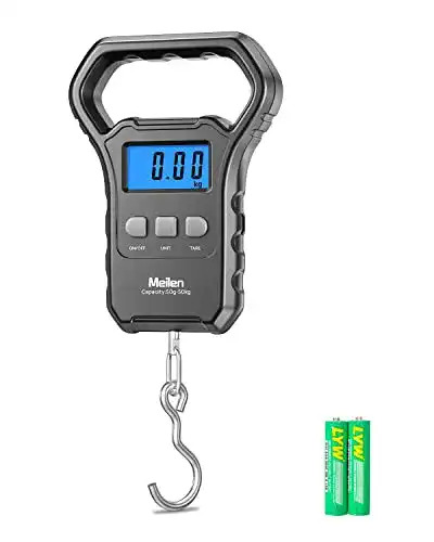 Fischwaage Meilen 110lb/50kg Digitale Hängewaage mit LCD-Display