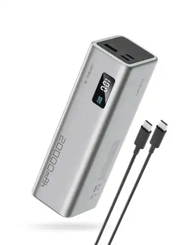 Powerbank 20000 mAh CUKTECH 65W mit Digitalem Display und Schnellladung