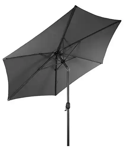 Sonnenschirm 250 cm Spetebo Aluminium mit Knickgelenk