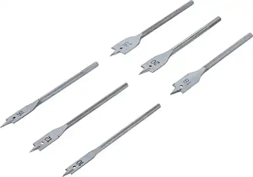 Flachfräsbohrer BGS DIY 50796, 6-teilig, für Holz, 10-25 mm