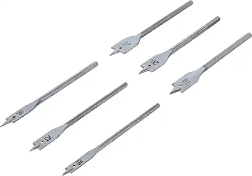 Flachfräsbohrer BGS DIY 50796, 6-teilig, für Holz, 10-25 mm