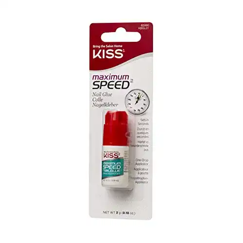 Nagelkleber Kiss Maximum Speed 3g Schnelltrocknender Kleber für Kunstnägel
