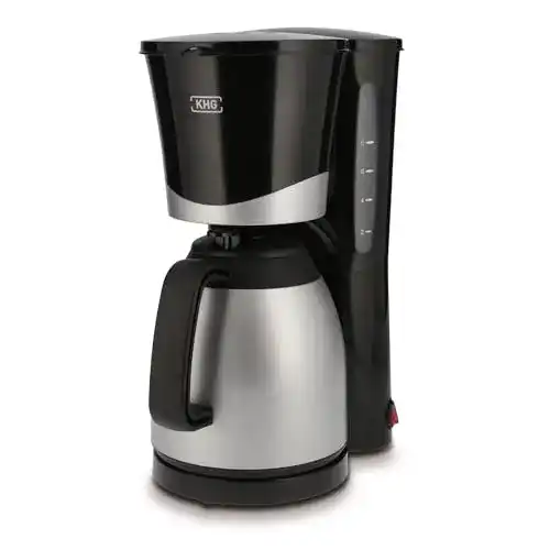 KHG Kaffeemaschine TKA-101SS aus Kunststoff und Metall