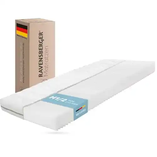 Ravensberger Matratze für Kinder und Jugendliche 80 x 200 cm, 7-Zonen Kaltschaum