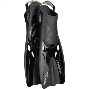 Cressi Tonga Flossen Schwarz L/XL – Leichte Schnorchel- und Schwimmflossen