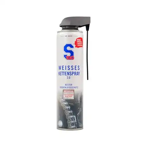 Weißes Sprühfett Dr. Wack S100 Kettenspray 2.0 400 ml