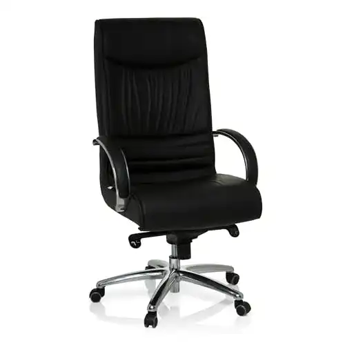 Bürostuhl Echtleder hjh OFFICE 600953 Chefsessel XXL F 400 Leder