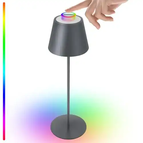 Kabellose LED-Tischleuchte von uuffoo für Innen- und Außenbereiche
