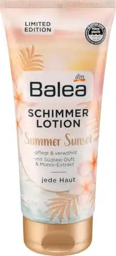Balea Schimmerlotion Summer Sunset Bodylotion mit Monoi-Extrakt