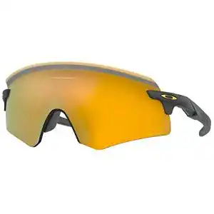 Oakley Herren Encoder Sonnenbrille für Fahrradsport, Matt Carbon/Prizm 24k