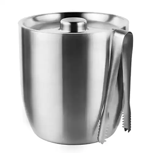 Eiskübel Tiken 3L Edelstahl mit Deckel und Zange