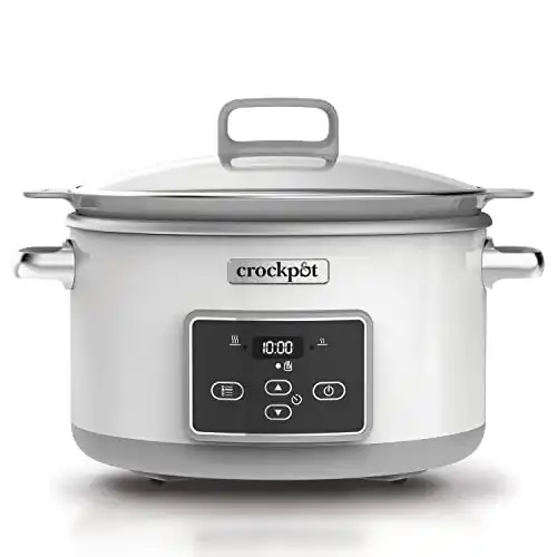 Slow Cooker mit DuraCeramic-Beschichtung und Digitaltimer 5 Liter