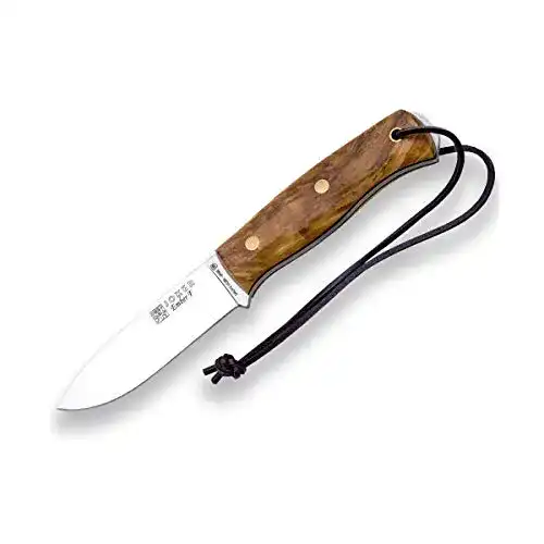 Joker Sportmesser Ember F CO123 mit Olivenholzgriff und Lederscheide