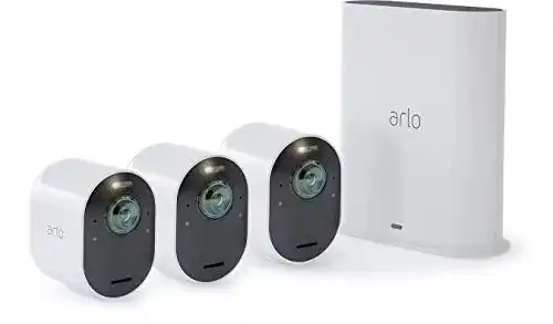 Überwachungskamera Arlo Ultra WLAN 4K mit Alarmanlage