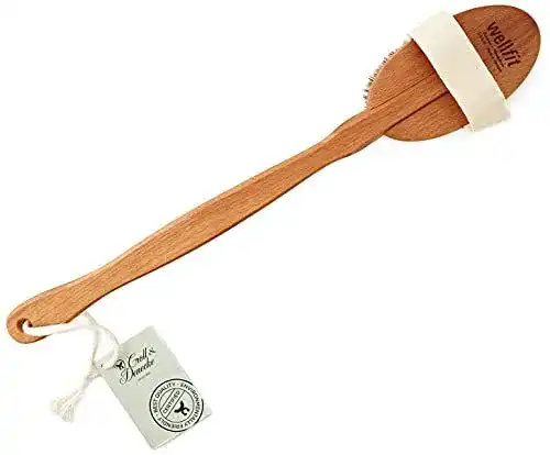 Rückenschrubber Croll & Denecke Badebürste mit Rosshaarborsten