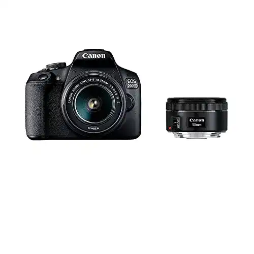 Canon EOS 2000D Spiegelreflexkamera mit Objektiven und Zubehör