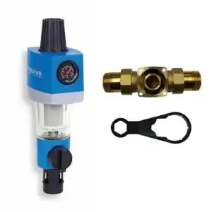 Rückspülfilter Buderus mit Druckminderer von Honeywell