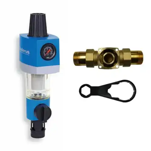 Rückspülfilter Buderus mit Druckminderer von Honeywell