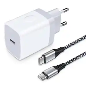 Ailkin 20W USB C Ladegerät mit Ladekabel und Netzteil