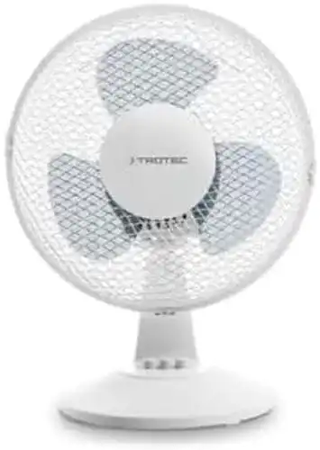 Tischventilator Trotec TVE 10 mit 25 Watt und oszillierender Luftverteilung
