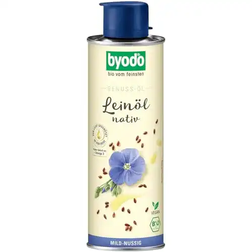 Leinöl Byodo Natives, 2er Pack (2 x 250 ml Dose) Bio