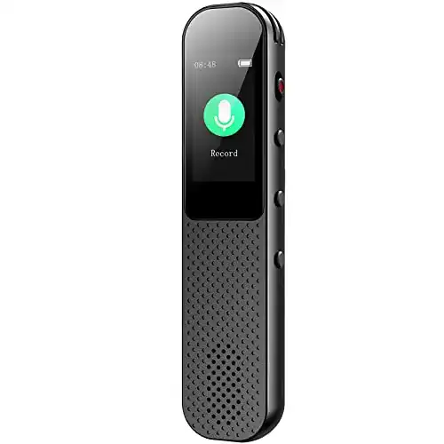 Mini-Diktiergerät BENJIE 64GB – digitales Aufnahmegerät für Sprachaufnahmen