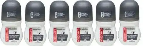 Borotalco Deo Roll-On Invisible 50ml – 6er Pack